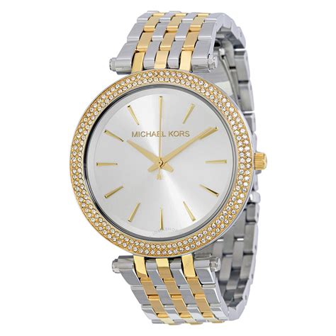 michael kors darci pave two tone watch|Michael Kors petite darci.